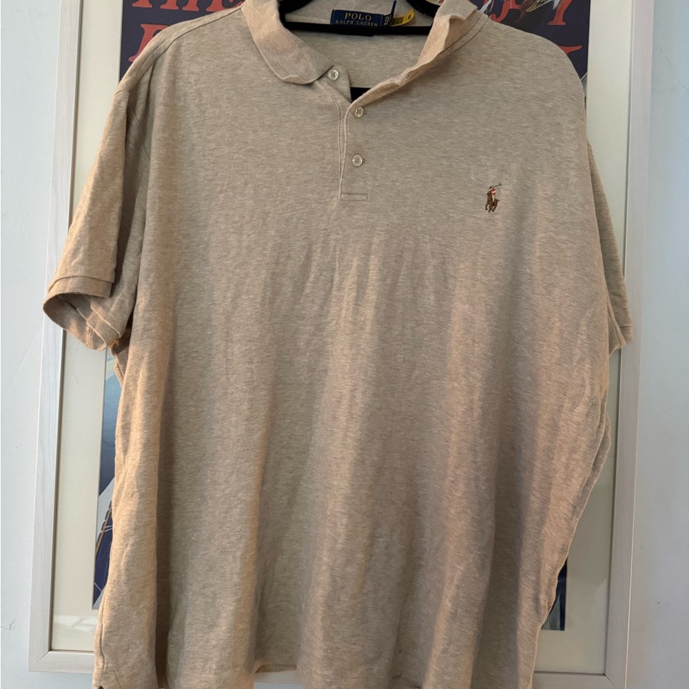 Ralph Lauren Men's Beige Polo Shirt
